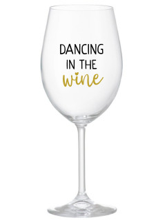DANCING IN THE WINE - priehľadný pohár na víno 350 ml