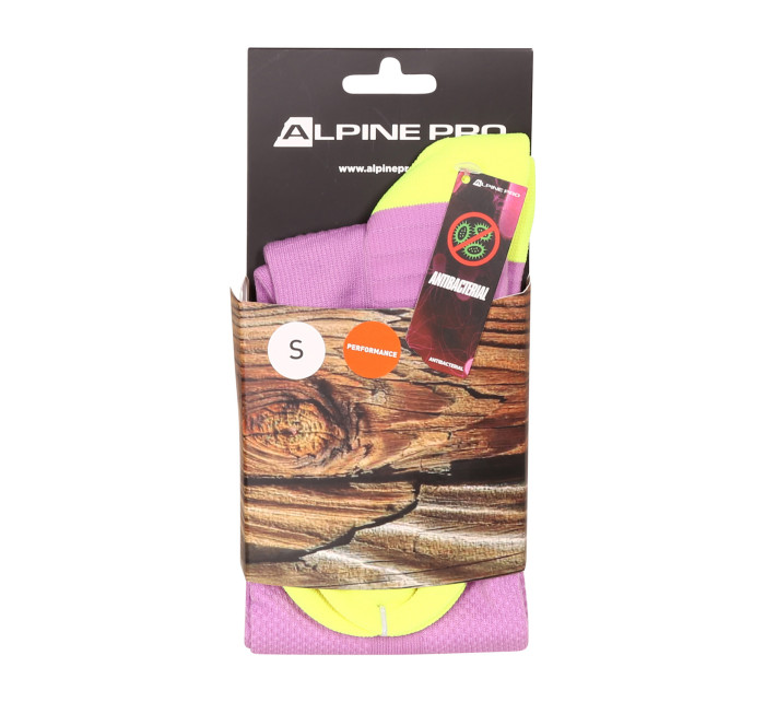 Ponožky s antibakteriálnou úpravou ALPINE PRO NIELE fialová