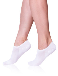 Unisex ponožky invisible BAMBUS SNEAKER SOCKS - BELLINDA - biela