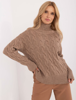 Sweter AT SW 23445.00 ciemny bezowy