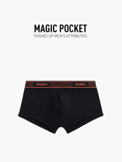 Pánske boxerky ATLANTIC Magic Pocket - čierne