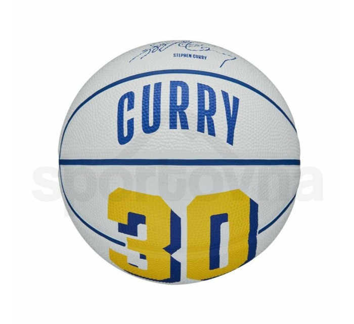 Mini basketbalová lopta NBA Player Icon Stephen Curry WZ4007401XB White - Wilson