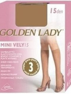 Dámske podkolienky MINI VELY (3 páry) 15 den - Golden Lady