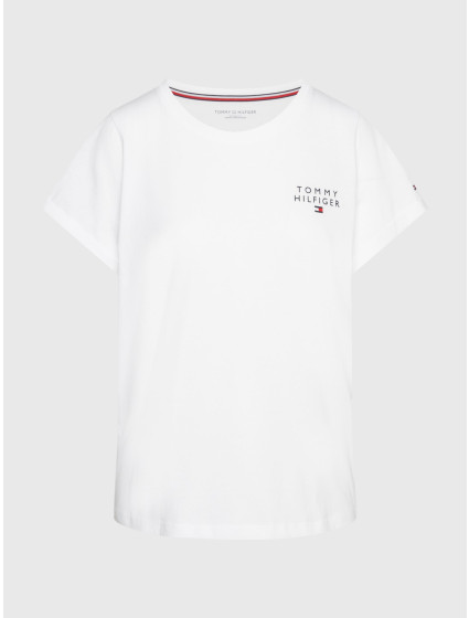 Dámske tričko TH ORIGINAL LOGO LOUNGE T-SHIRT UW0UW04525YBR biela - Tommy Hilfiger