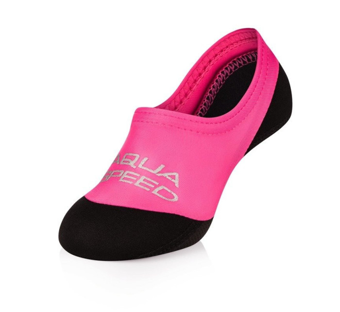 AQUA SPEED Ponožky na plávanie Neo Pink/Black Pattern 03
