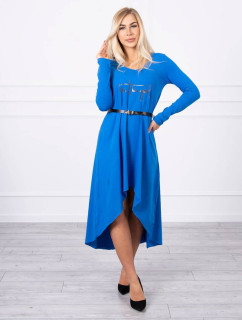 Šaty s ozdobným páskem a nápisem model 18745462 blue - K-Fashion