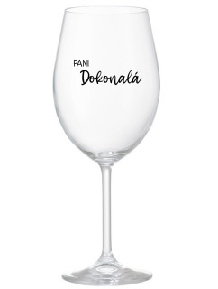PANI DOKONALÁ - priehľadný pohár na víno 350 ml