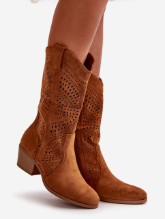 Dámske členkové topánky Acorn Cowboy Boots Heeled Camel Iceda