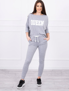 Sada s potiskem Queen grey