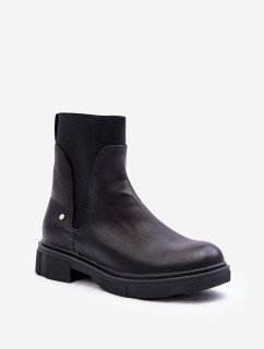 Dámské kožené Chelsea Boots Black Tannaz