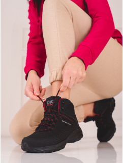 Pekné trekingové topánky čierne ženy bez podpätku