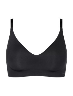 Dámska podprsenka ZERO z mikrovlákna 2.0 Bralette - BLACK - čierna 0004 - SLOGGI