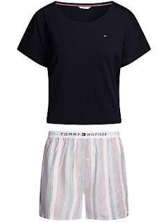 Dámske tričko SS PYJ SET WOVEN UW0UW052260U7 - Tommy Hilfiger