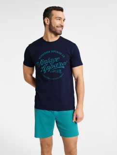 Pyžamo Friend 40678-59X tmavo modrá a zelená - Henderson