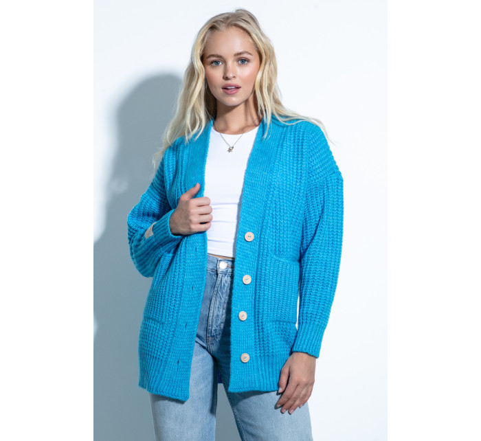 Fobya Cardigan F1695 Modrá