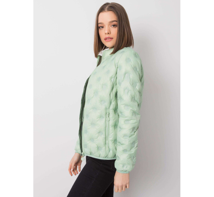 Dámska bunda so stojačikom Aurore - zelená