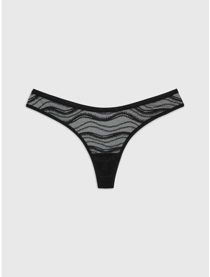 Dámske tangá 000QD3971E UB1 Black - Calvin Klein