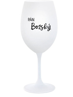 PÁN BOŽSKÝ - biely pohár na víno 350 ml