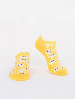 Pánske krátke žlté ponožky s rozprávkovými svetlami