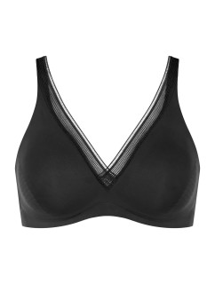 Vyztužená podprsenka BODY ADAPT Twist T-shirt bra - BLACK - černá 0004 - SLOGGI