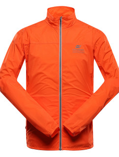 Pánska ultraľahká bunda s nepremokavou úpravou ALPINE PRO SPIN pikantne oranžová