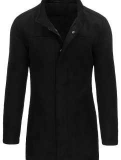 Pánsky čierny kabát Dstreet CX0436