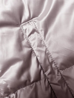 růžová krátká dámská bunda s odepínací kapucí model 19422319 - S'WEST