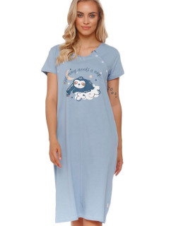 noční košilka modrá model 19649287 - DN Nightwear