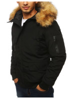 Čierna pánska zimná bunda Dstreet TX3940
