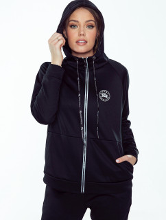 Drsná mikina Radical Sportovní mikina s kapucí Zip Black