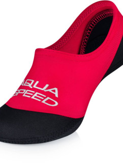 AQUA SPEED Ponožky na plávanie Neo Red/Black Pattern 31