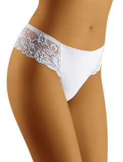 Dámske nohavičky Beta White Short-string - Wol-Bar