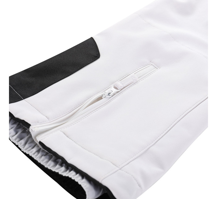 Dámske lyžiarske softshellové nohavice ALPINE PRO GERANA white