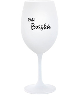 PANI BOŽSKÁ - biely pohár na víno 350 ml