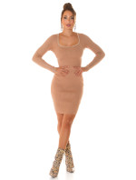 Sexy knit dress with pearl model 19627545 - Style fashion