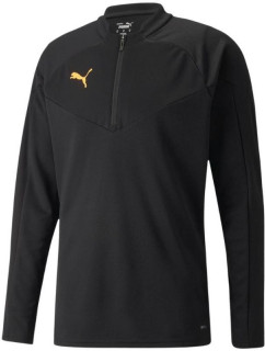 Pánska tréningová ľahká mikina na 1/4 zips 657950 45 Black - Puma