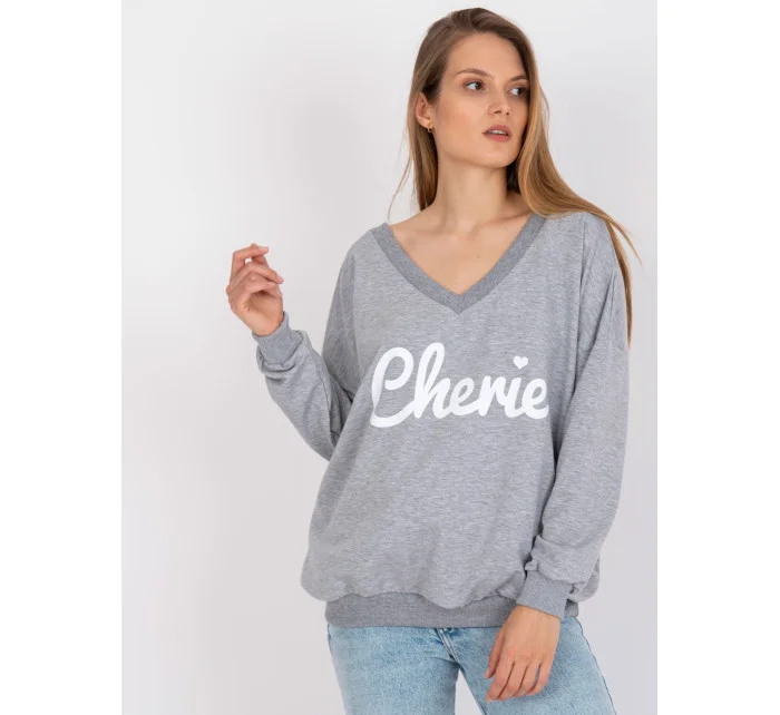 Mikina FA BL 7754.55P biela šedá