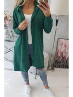 Nadrozmerný zelený sveter s potlačou