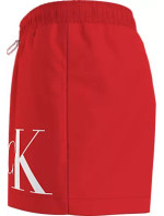 Pánske plavky SHORT DRAWSTRING KM0KM00967 XM9 červená - Calvin Klein