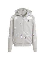 Adidas Biuv Zip Hoodie Jr IS3755 Mikina s kapucňou