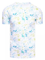 Biele pánske tričko s potlačou Dstreet RX5101