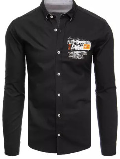 Čierna pánska košeľa Dstreet DX2285