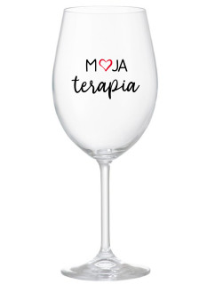 MOJA TERAPIA - priehľadný pohár na víno 350 ml