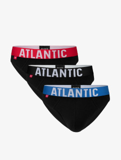 Pánske športové nohavičky ATLANTIC 3-PACK - čierne