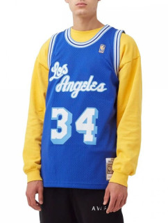 Mitchell & Ness Pánske tričko NBA Los Angeles Lakers Shaquille O'Neal s potlačou M SMJYAC18013-LALROYA96SON