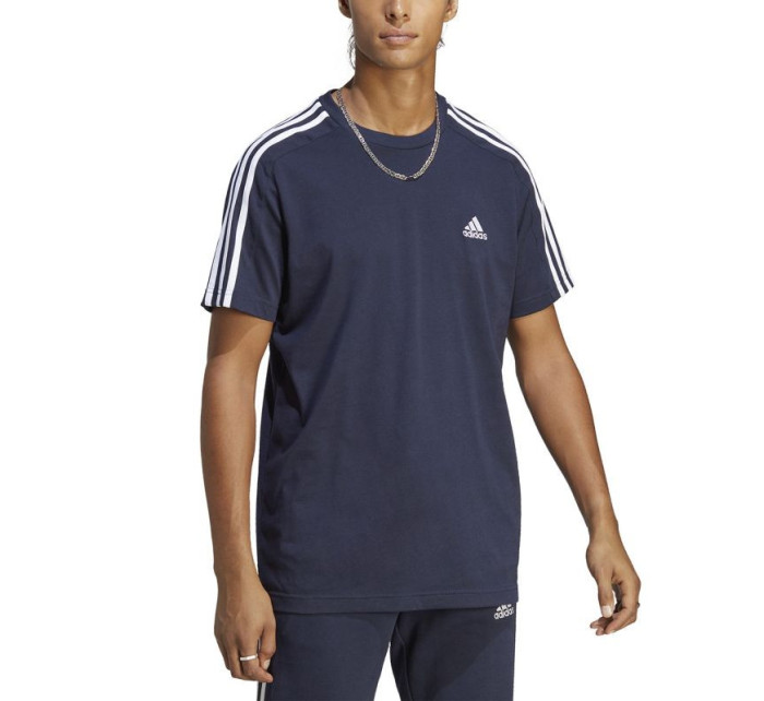 Pánske tričko adidas Essentials Single Jersey 3-Stripes Tee M IC9335