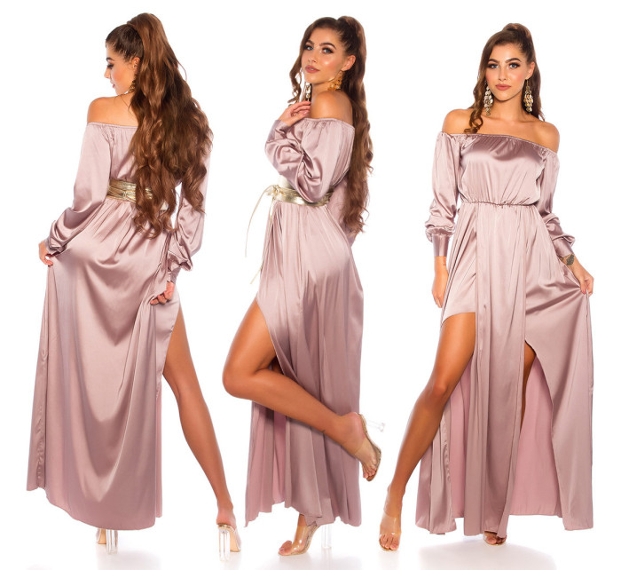 Sexy Koucla Satin-Look Maxidress