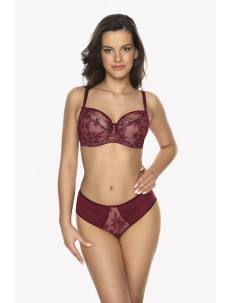 Mäkká dámska podprsenka soft Gaia BS 1035 Jasmine Burgund