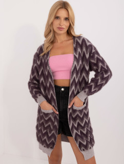 Cardigan AT SW 2340 A.00 tmavo fialový