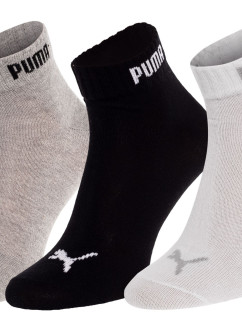 Puma 3Pack ponožky 887498 White/Black/Grey